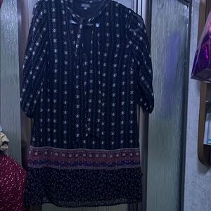 Lily Rose Blue Bishop Sleeve Sundress